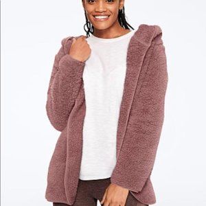 Size XS/S Pink Sherpa Cardigan BNWT Color Pink